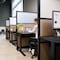 Luxor Grove Modular Wall Room Divider System - Black Frame - 70in X 70in - Wood & Acrylic Wall MW-7070-WAB - alternate 5